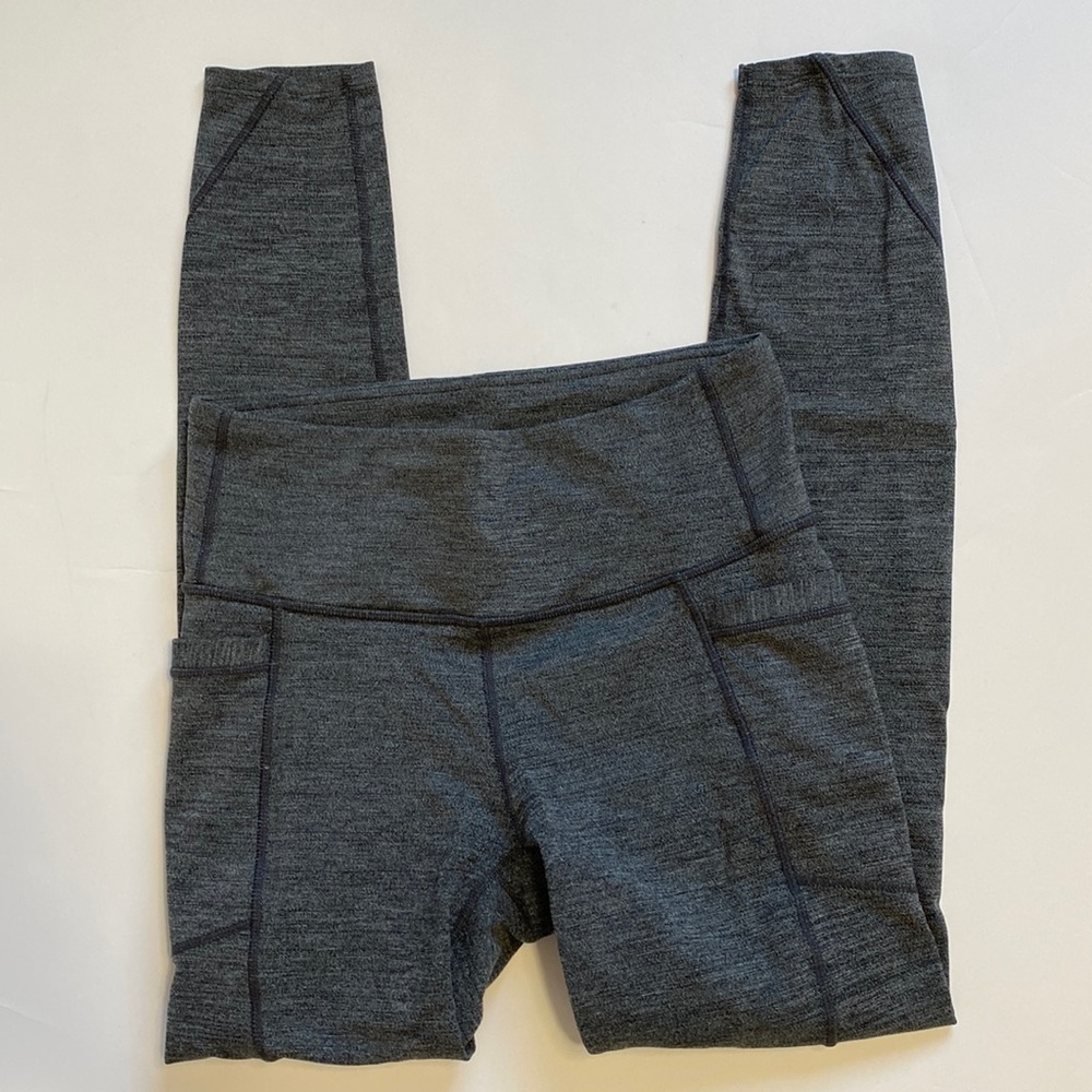 Athleta High Rise Spacedye Chaturanga to Town Tight Gray Sz S - Picture 4 of 12